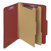 Smead Pressboard Folder, 6 Section, Letter, Red, PK10 14075